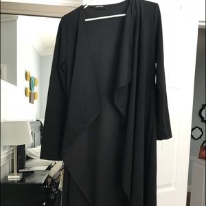 Boohoo black duster jacket